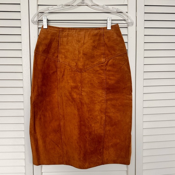 Leather skirt vintage - Picture 1 of 5